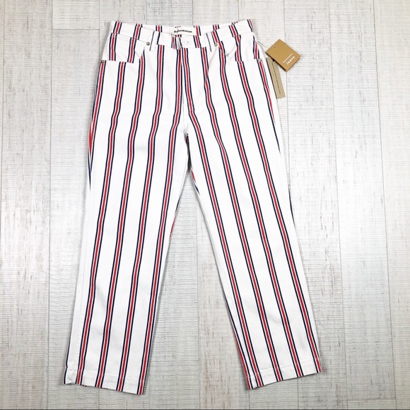 Reformation Roper Crop Straight Jeans Valley Plaid - Picture 3 of 8